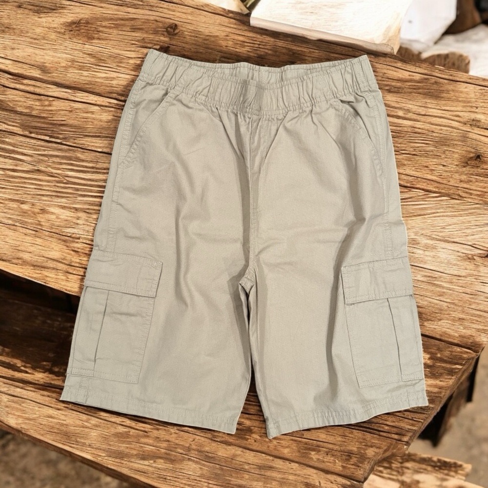 Children’s Place Flax Cargo Shorts Elastic Waist size 16 NWOT